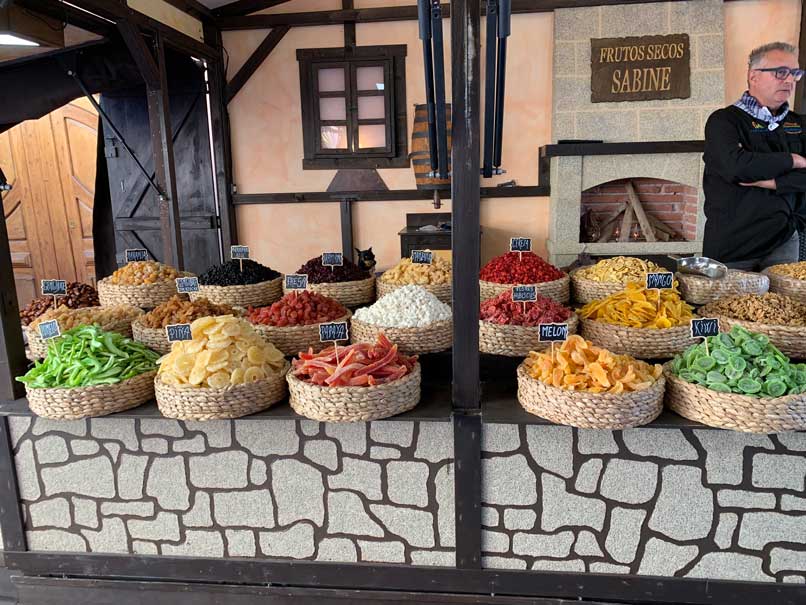 Medieval market stalls in Finestrat
