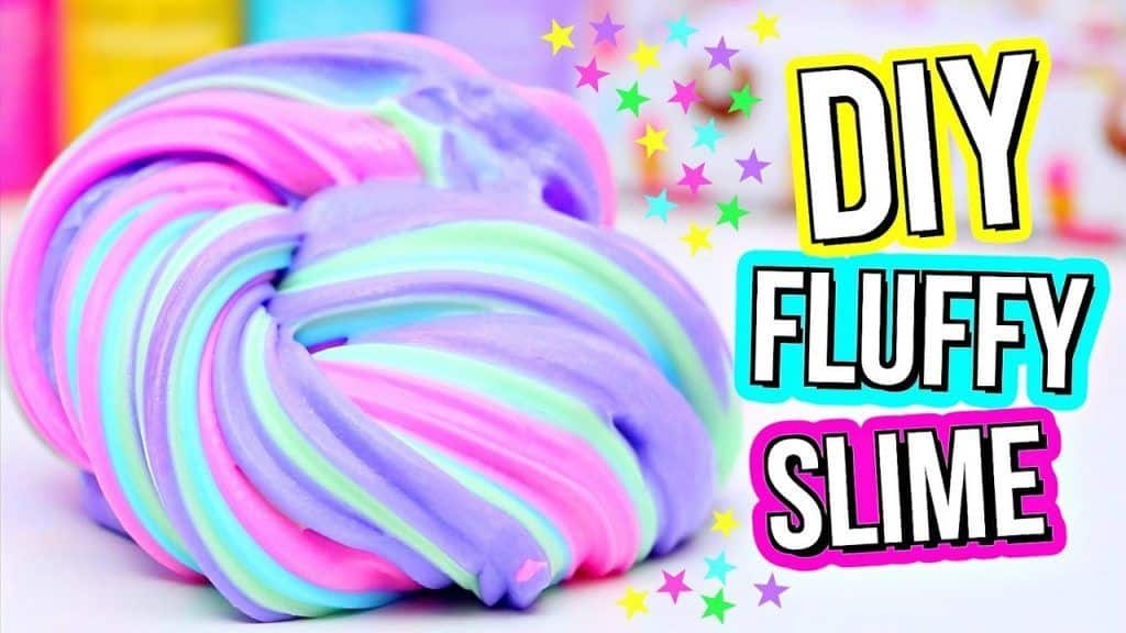 Foto de slime fluffy o de espuma de afeitar