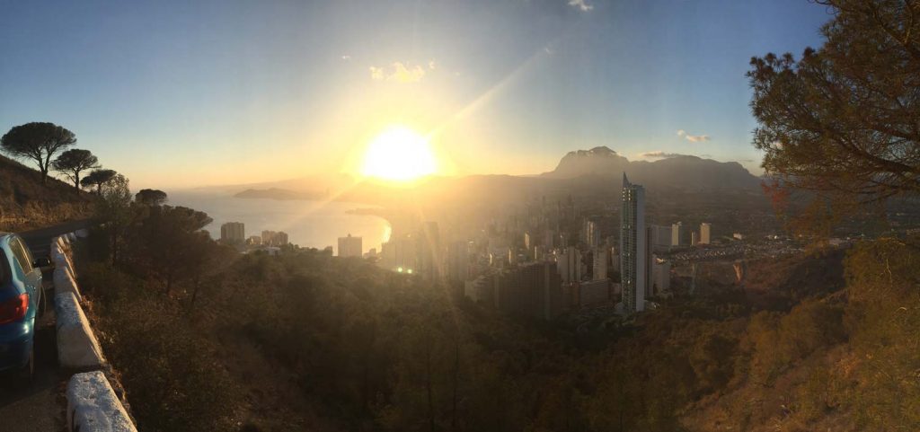 Vistas mirador creu benidorm