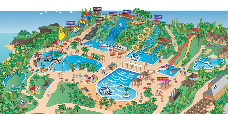 Mapa aquopolis torrevieja