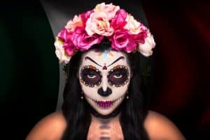 Disfraz de calaveras mexicanas