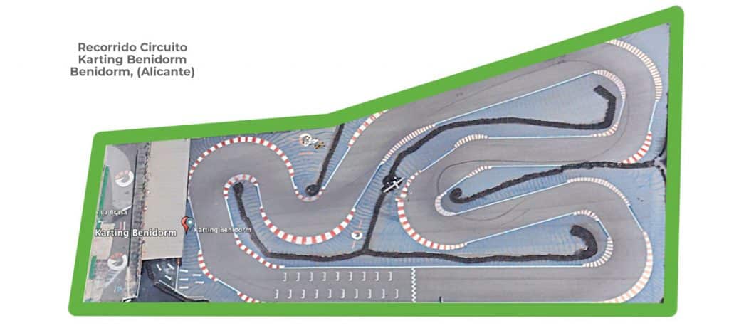 Die Besten Gokarts In Alicante: Top 6 Bild der rennstrecke und der route von karting benidorm (alicante)