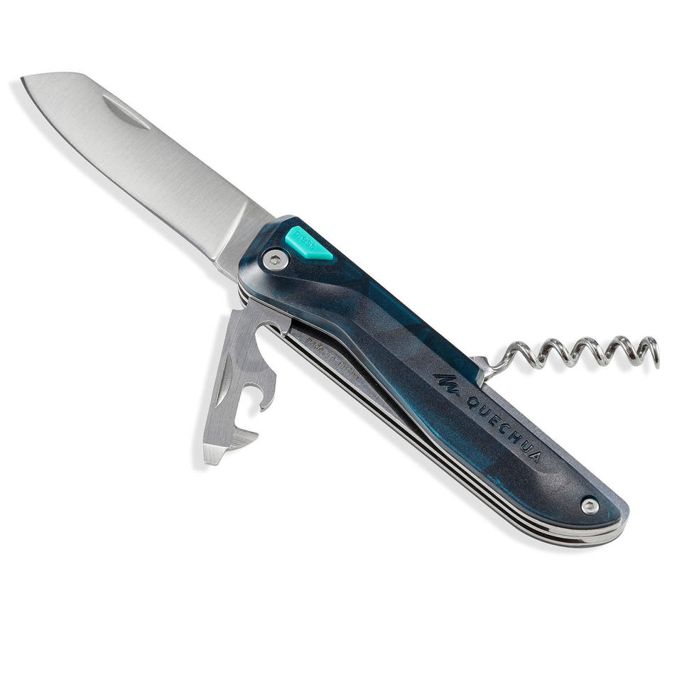 Cuchillo multifunción, navaja suiza de acero inoxidable, herramienta  multifunción de bolsillo con alicates, destornillador, abrebotellas para  camping, senderismo