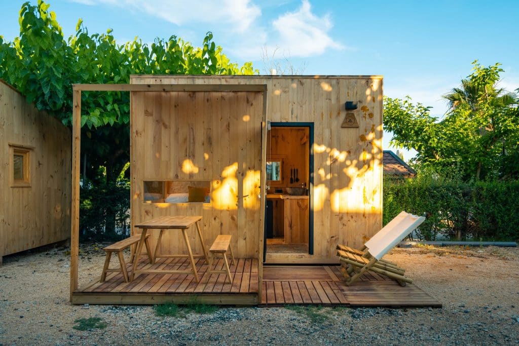 Utvendig tiny house kampaoh