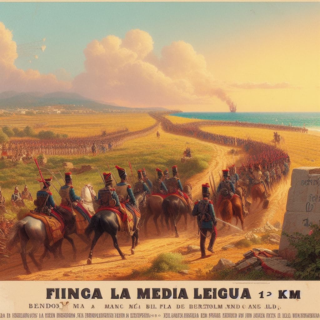 Recreation of finca la media legua in 1823