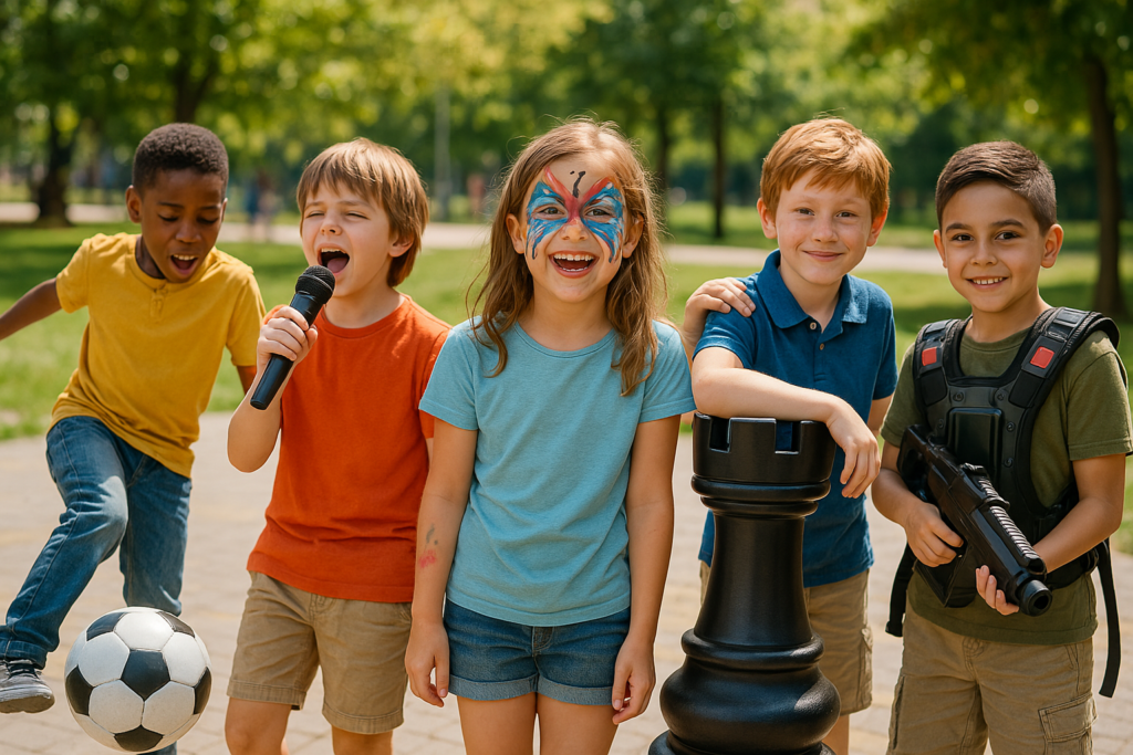 Camping Para Niños: Animación Infantil Niños disfrutando de las actividades de animación del camping para niños